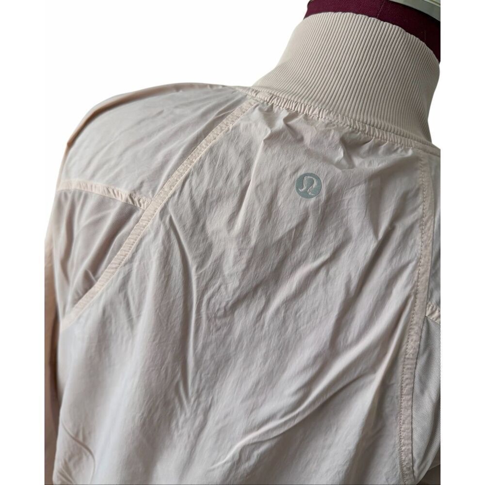 Lululemon Jacket Serve It Full Zip Athletic Light Pink size 10 - Picture 10 of 10